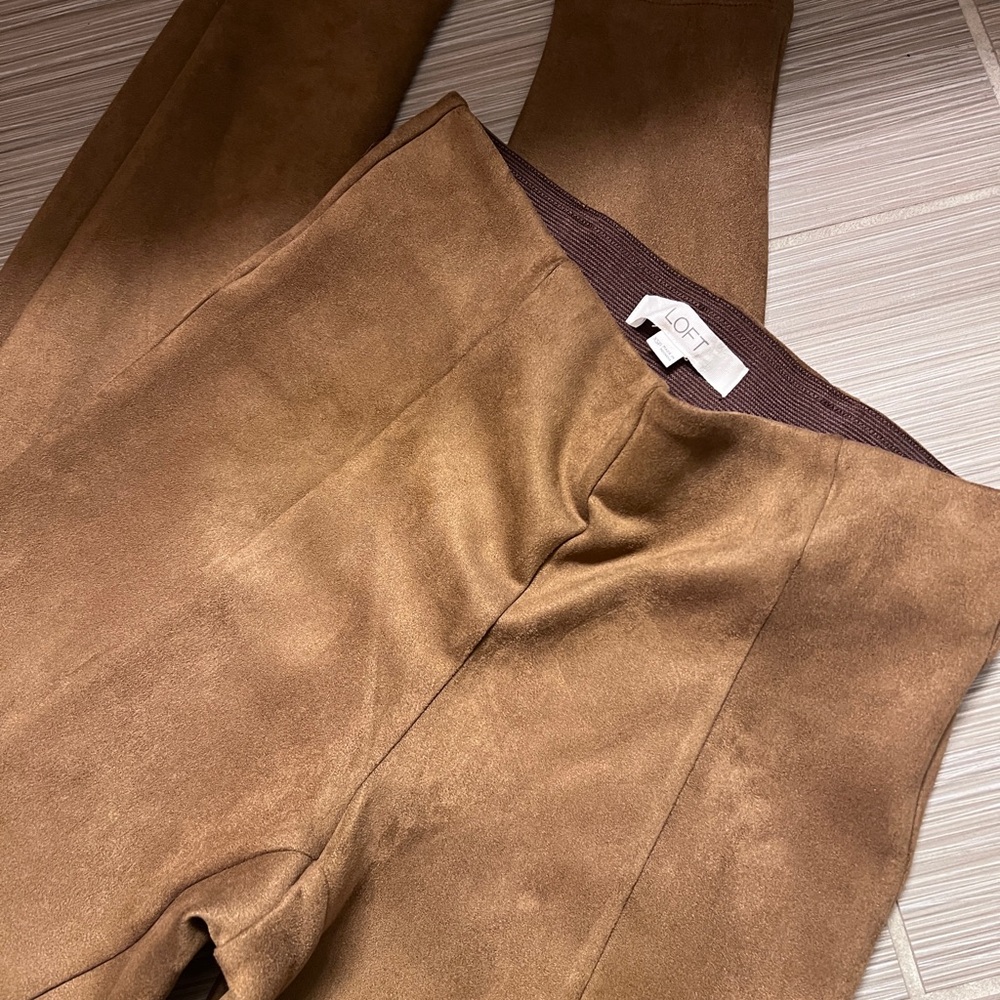 Loft XS petite suede leggings
